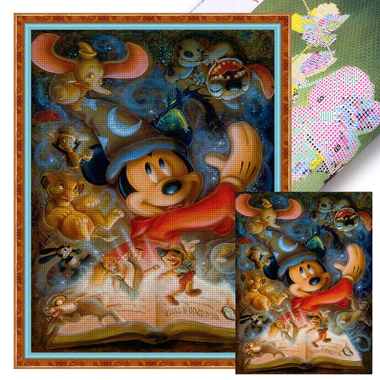 Disney Mickey 11CT Stamped Cross Stitch 50*65CM