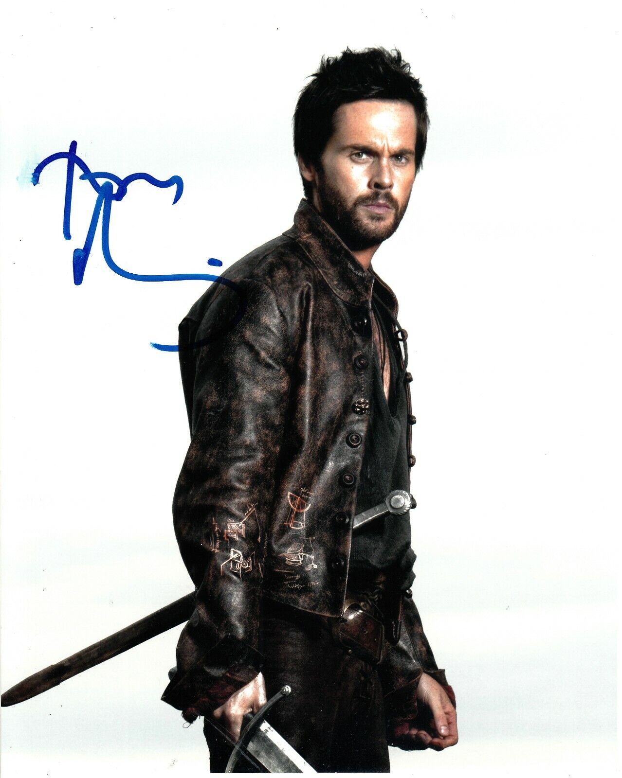 TOM RILEY SIGNED DA VINCI'S DEMONS Photo Poster painting UACC REG 242 (4)