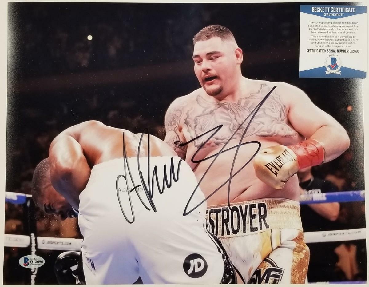 Andy Ruiz Jr autograph signed 11x14 Photo Poster painting vs Anthony Joshua #27~ Beckett BAS COA