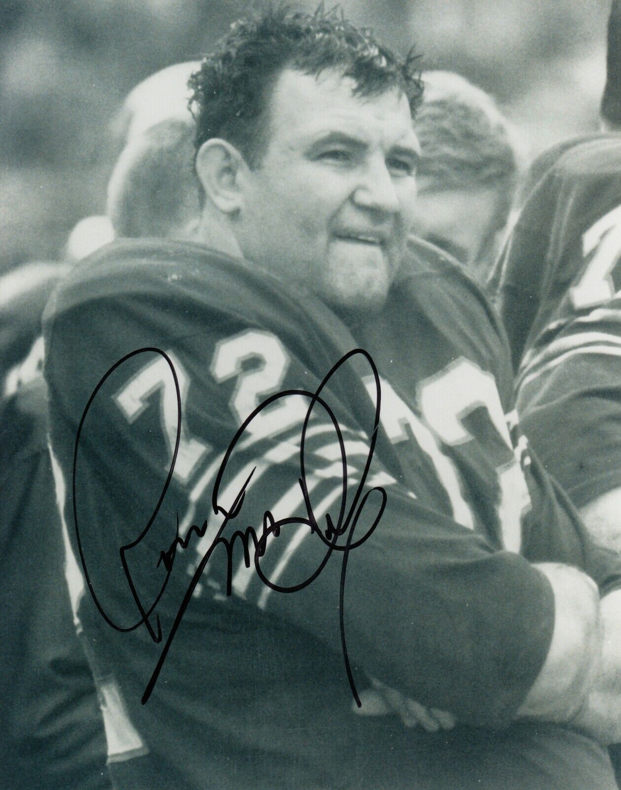 Ron McDole #0 8x10 Signed w/ COA Buffalo Bills 031719