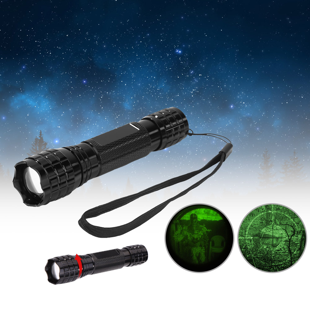 

Hunting IR Flashlight 850nm Zoomable Infrared Night Vision LED Torch Black, 501 Original