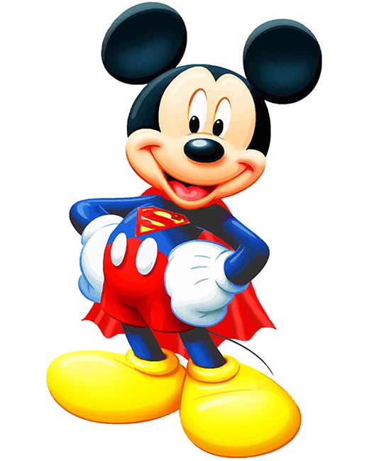 

Superman Mickey Mouse – Paint By Numbers - 40*50CM, 501 Original