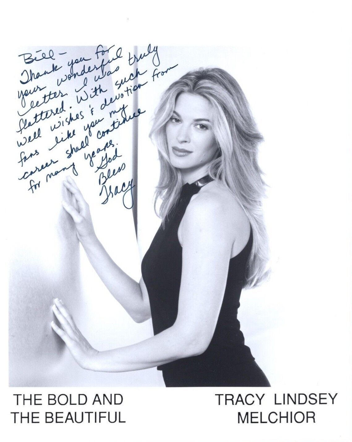 Tracy Lindsey Melchior Actress Hand Signed Autograph 8x10 Photo Poster painting