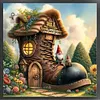 Goblin Shoe House-11CT Stamped Cross Stitch 45*45cm tapestrymarket