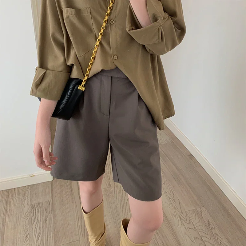 Slim High Waist Wide Legs Versatile Pants