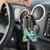 (US Only)PET Double Sided Special Shaped Easter Alphabet DIY Diamond Painting Keychain