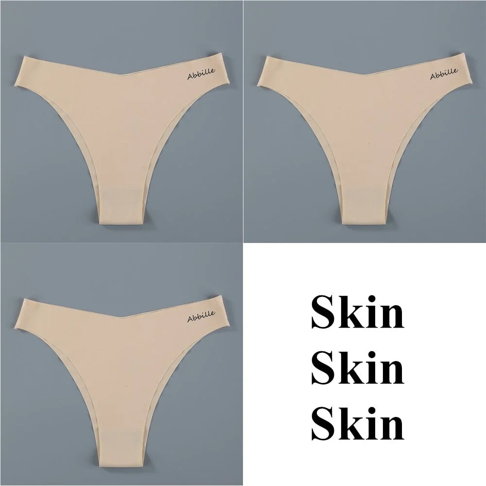 3Pcs Sexy Women Panties Seamless G-String Panties Set Lingerie Hollow Soft Briefs Low Rise Thong Breathable Female Underwear New