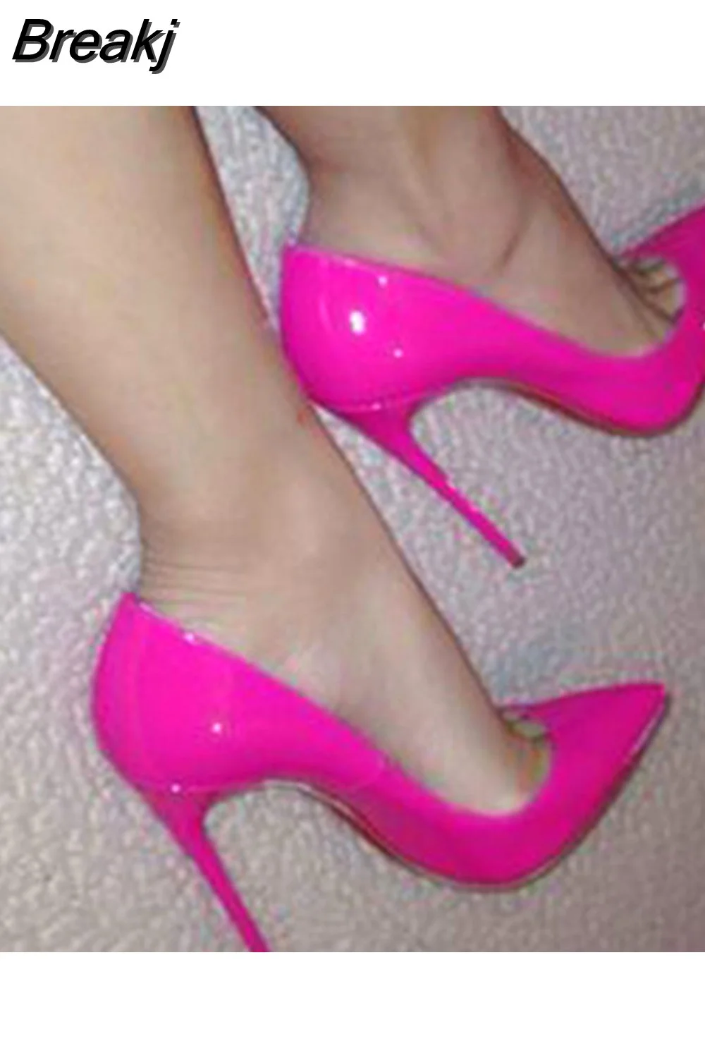 Breakj Rose dress pumps sexy pointed toe 12cm thin high heel party nightclub energy gorgeous 10cm 8cm lady shoes QP058 ROVICIYA