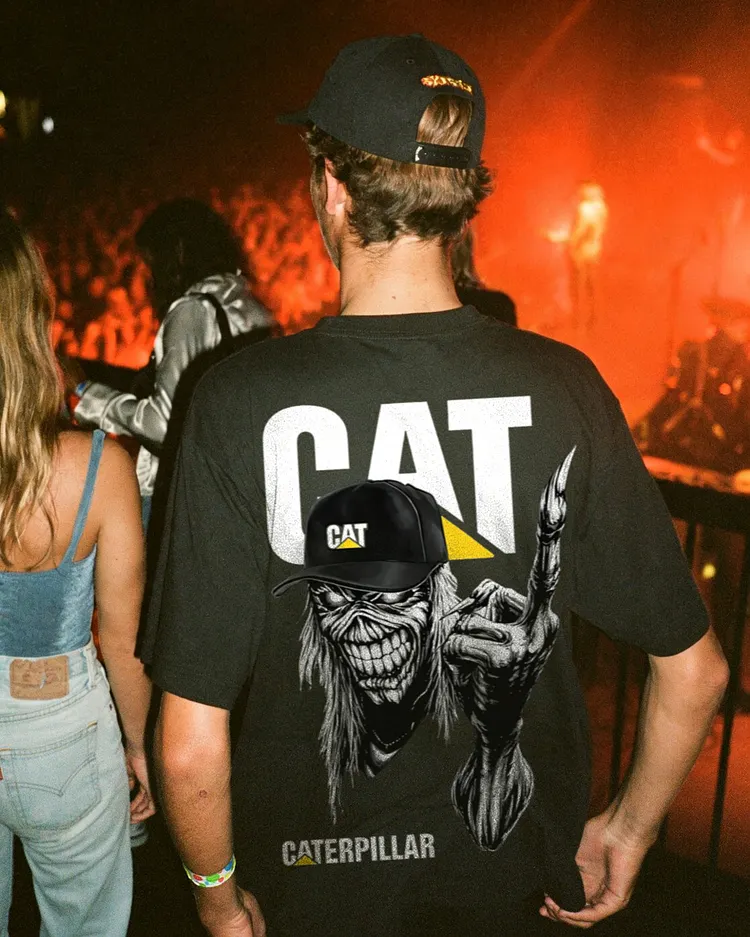 Cat Caterpillar Printed Men's T-shirt