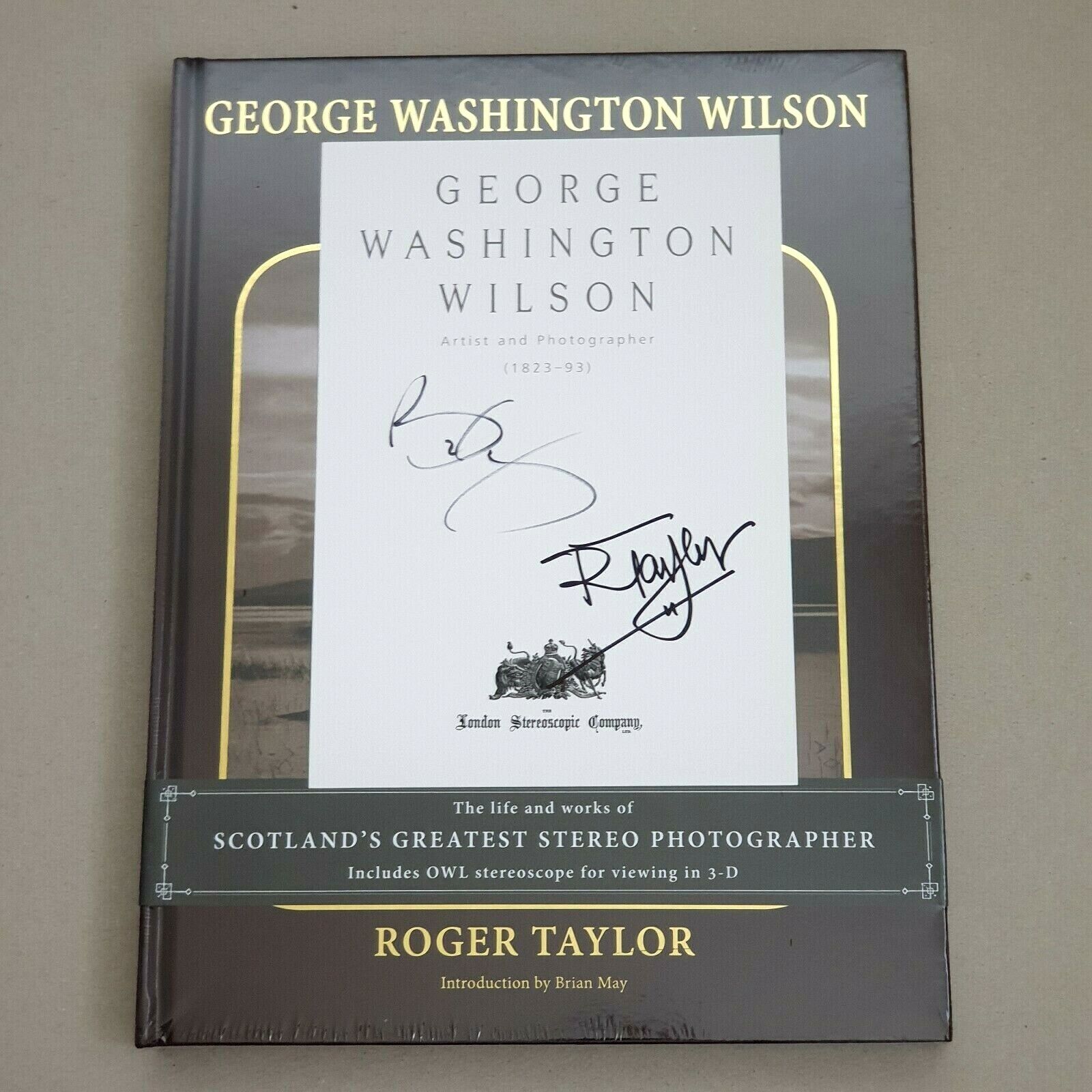 GEORGE WASHINGTON WILSON Hardcover Book Signed BRIAN MAY Bookplate QUEEN