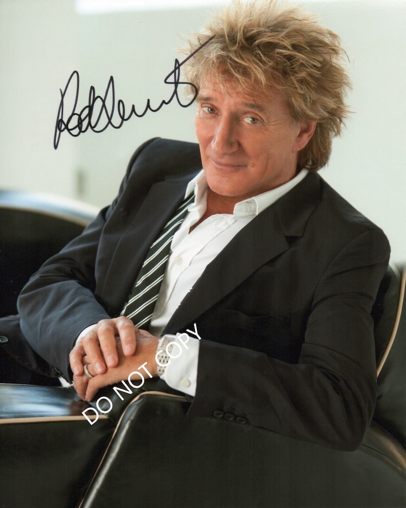 Rod Stewart 8 x10 20x25 cm Autographed Hand Signed Photo Poster painting