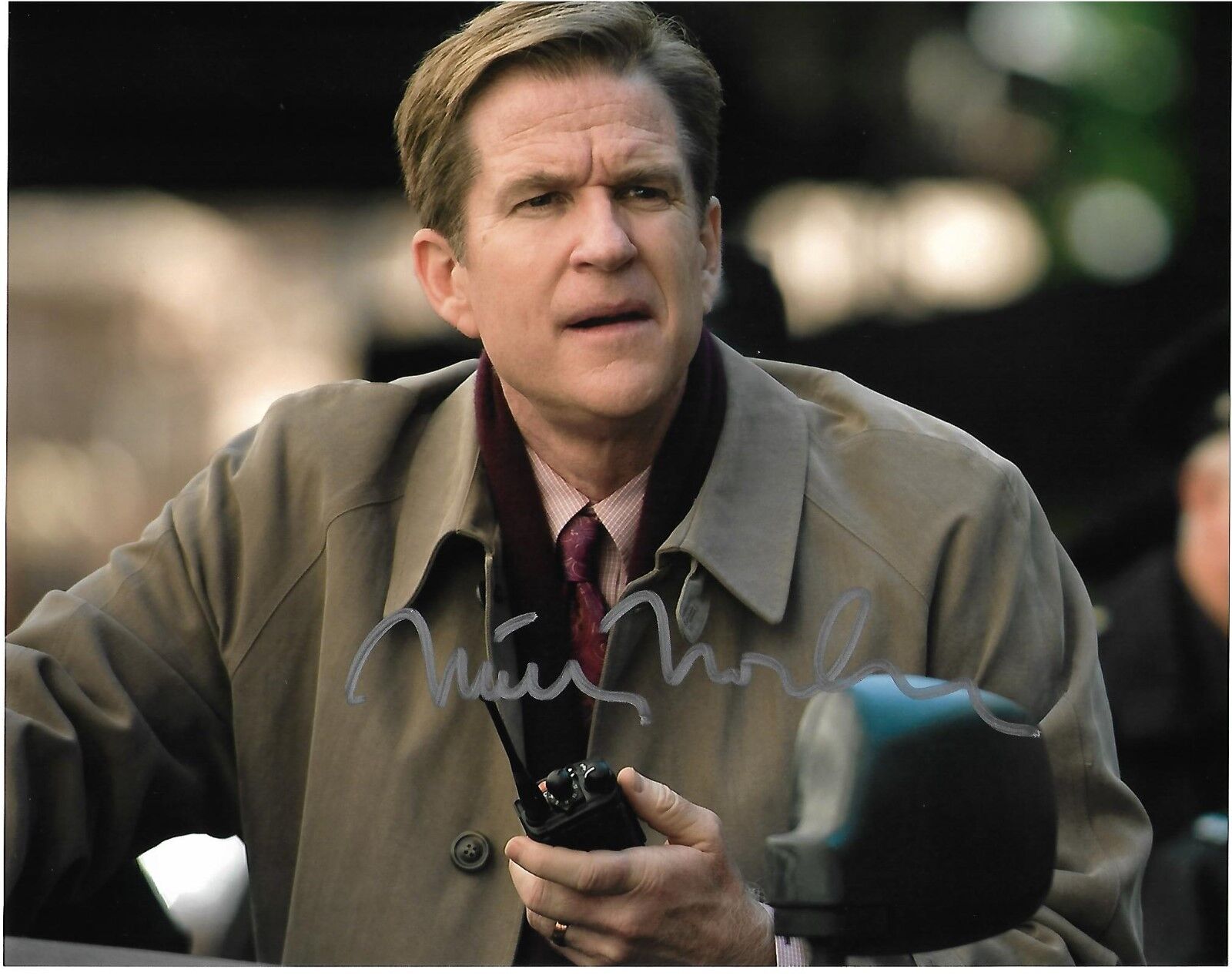 Matthew Modine autographed 8x10 Photo Poster painting COA The Dark Knight Rises 'Foley'