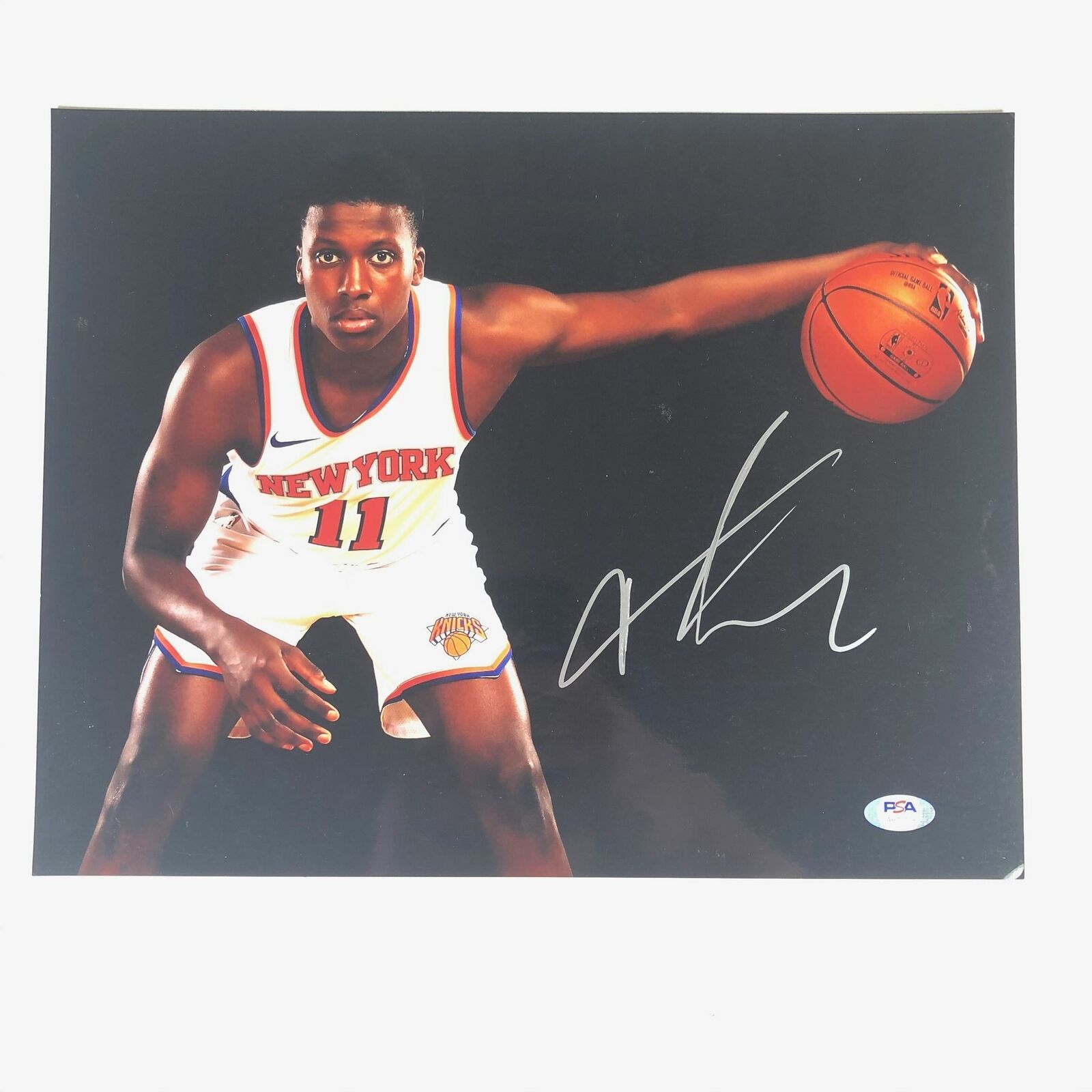 Frank Ntilikina signed 11x14 Photo Poster painting PSA/DNA New York Knicks Autographed