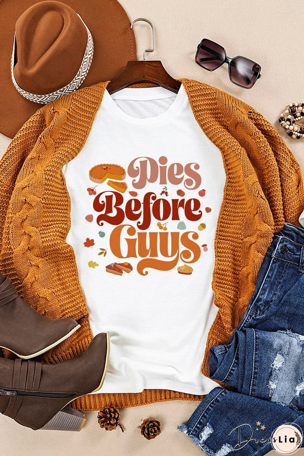 Love for Pie White Graphic Tee