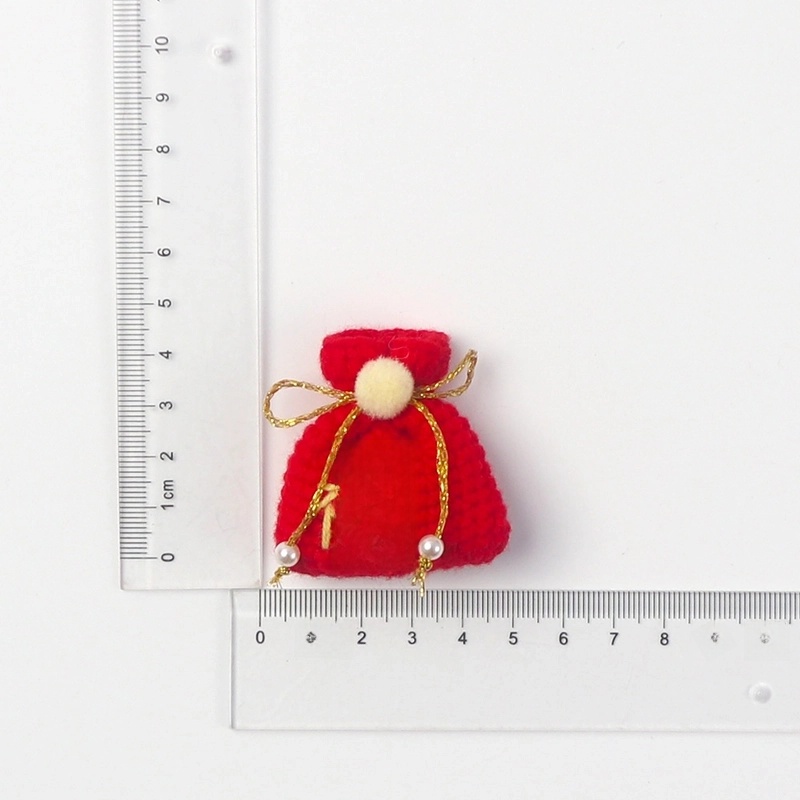 2 Pieces Cute Sunflower Santa Claus Yarn Women’s Bag Pendant Keychain