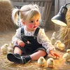 Vie d&rsquo;animaux de compagnie fille-plein diamant rond peinture-30 * 30cm