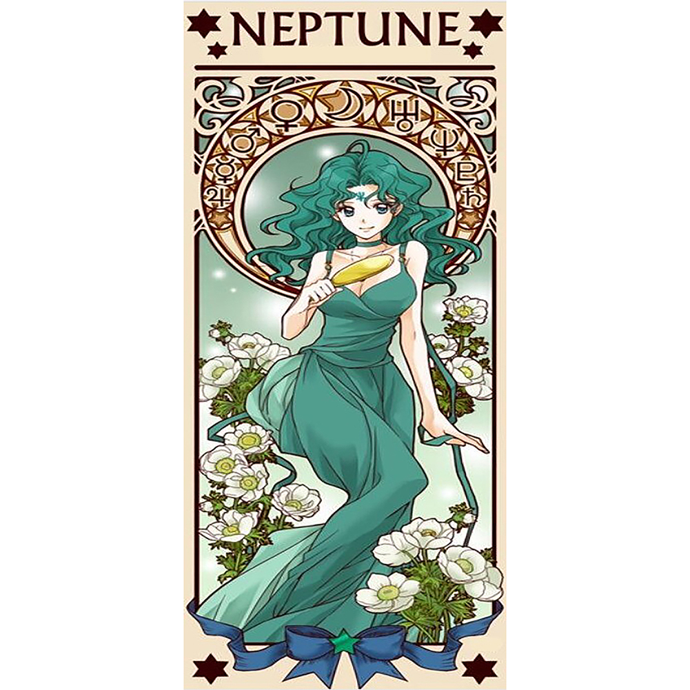 

40*80CM - Round Drill Diamond Painting - Goddess Neptune, 501 Original