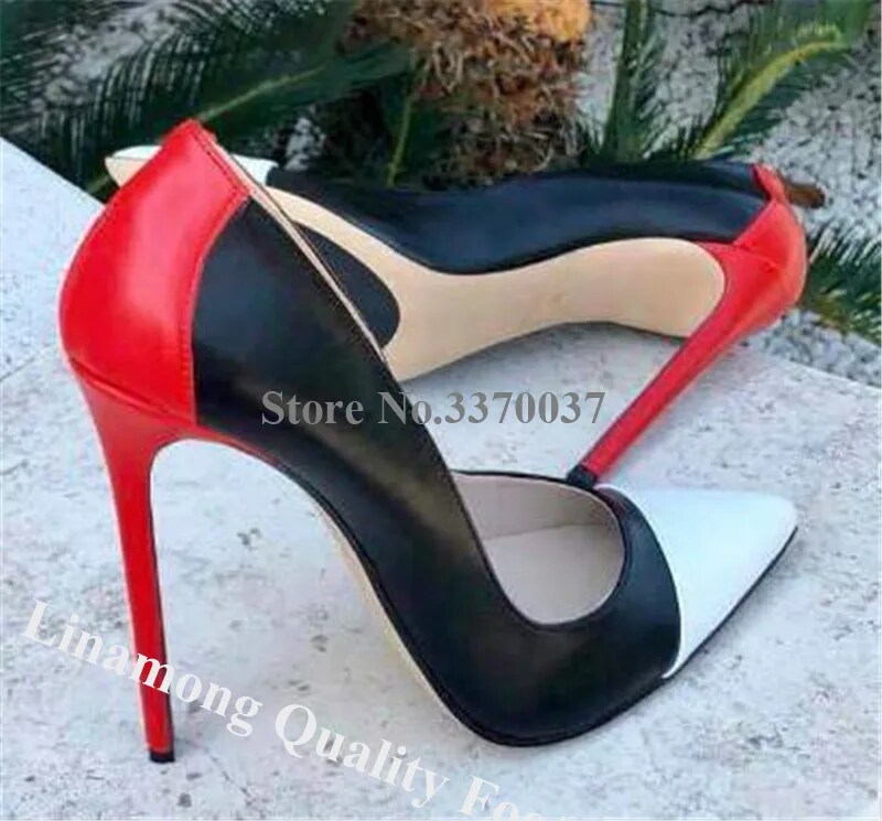 VCSHOES Bling Bling Glitter Pointed Toe Patchwork Stiletto Heel Pumps Sequined Mixed-colors High Heels Dress Shoes