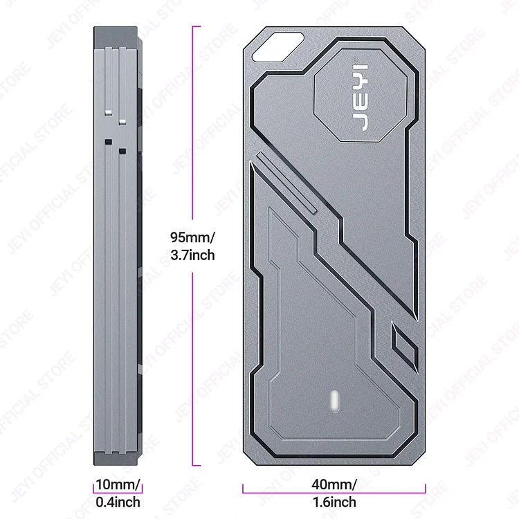JEYI M.2 SSD Enclosure RTL9210 NVMe Mobile Box - Thumbnail 4