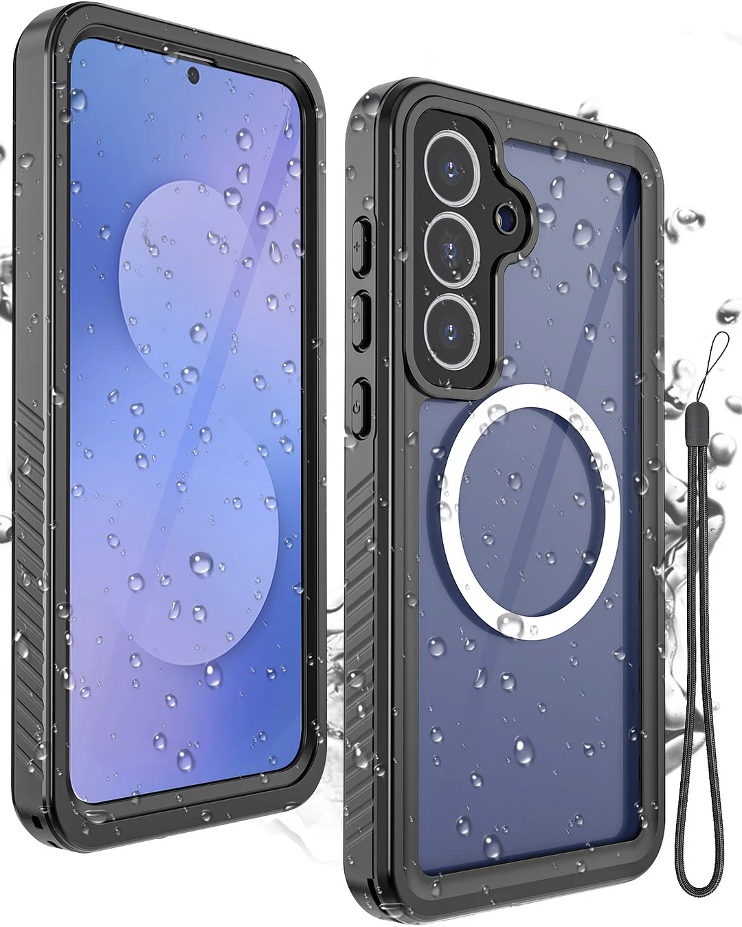 Miimall for Samsung Galaxy S25FE Phone Case Waterproof, 12FT Military Drop  Proof, IP68 Waterproof, 360Full Body Protection Shockproof Heavy Duty  Protective Rugged Magsafe S25 FE Case Screen