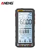 Smart Anti-burn Rechargeable Multimeter True RMS Multimetr Diode Meter (Black)