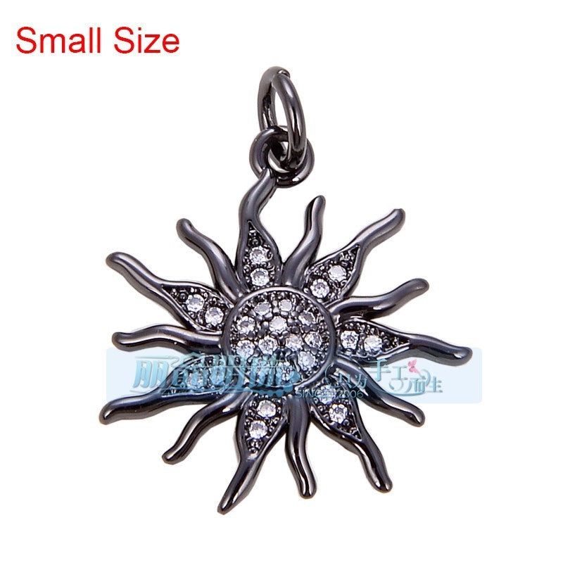 1 Piece 15 * 21mm 18 * 23mm 9*16mm Copper Zircon Sun Star Lightning Pendant Jewelry Accessories
