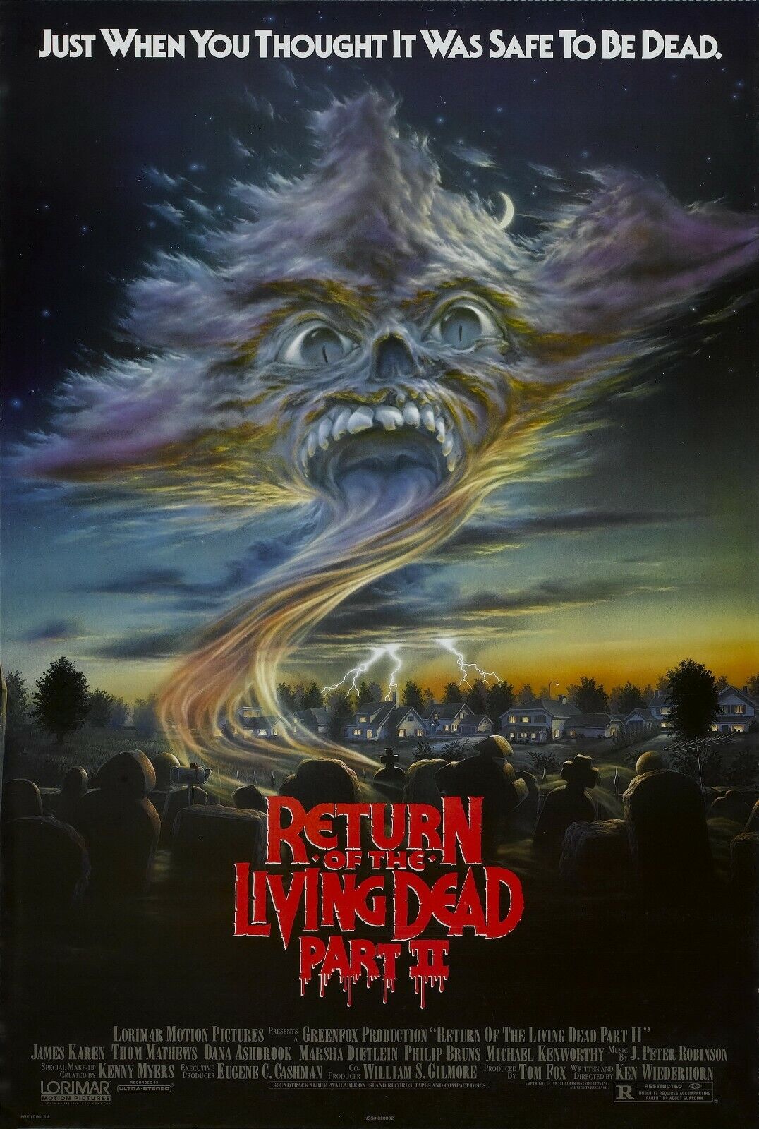 The Return Of The Living Dead Part II MOVIE Photo Art Film Print Silk Poster for Your Home Wall Decor