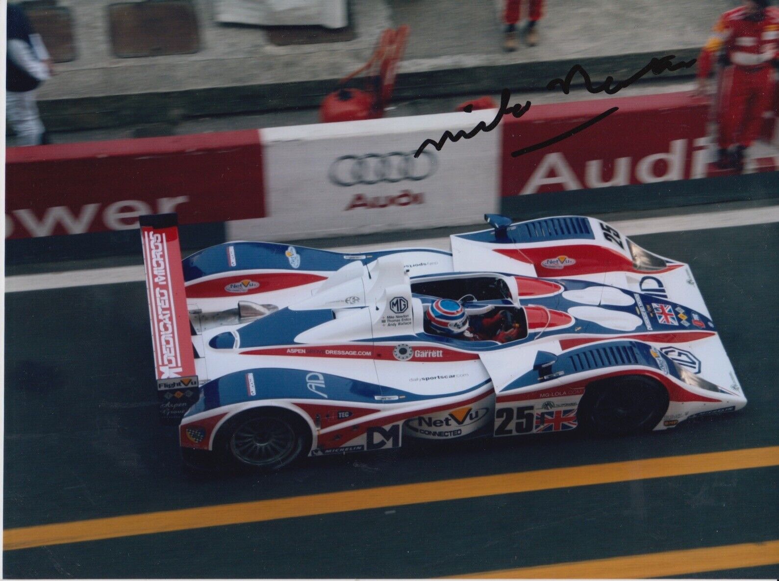 Mike Newton Hand Signed 8x6 Photo Poster painting - Le Mans Autograph 1.