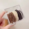 50PCS Basic Plain Colors Elastic Hair Bands