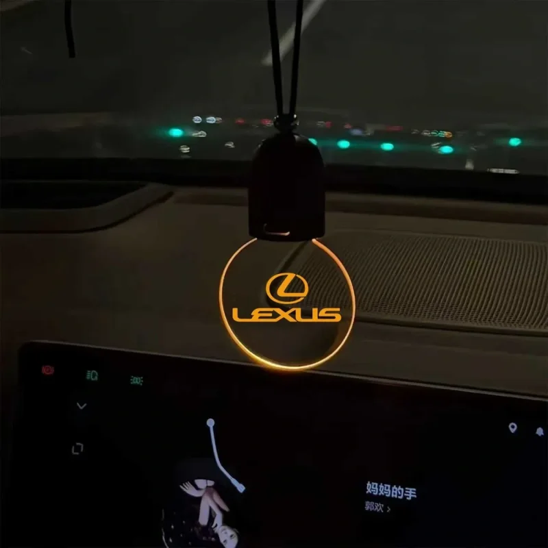 Touch-sensitive car logo and car light pendant