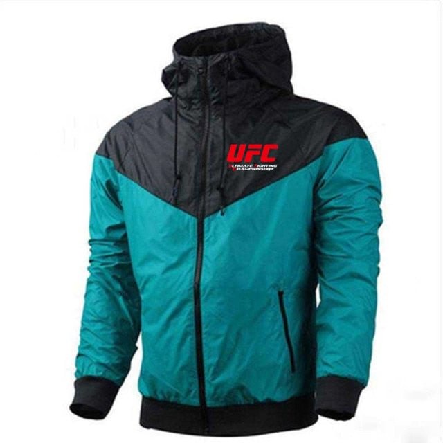 UFC High Street Men's Blue Jacket with red logo