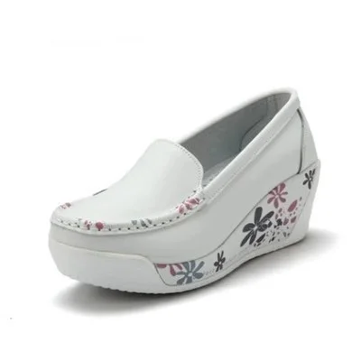 Churchf Churchf Half Slippers Female Thick Sole Fashion Wear Cake Shoes Summer Leather Cool Drag Women's Shoes Slope Heel Pedal Lazy Shoes