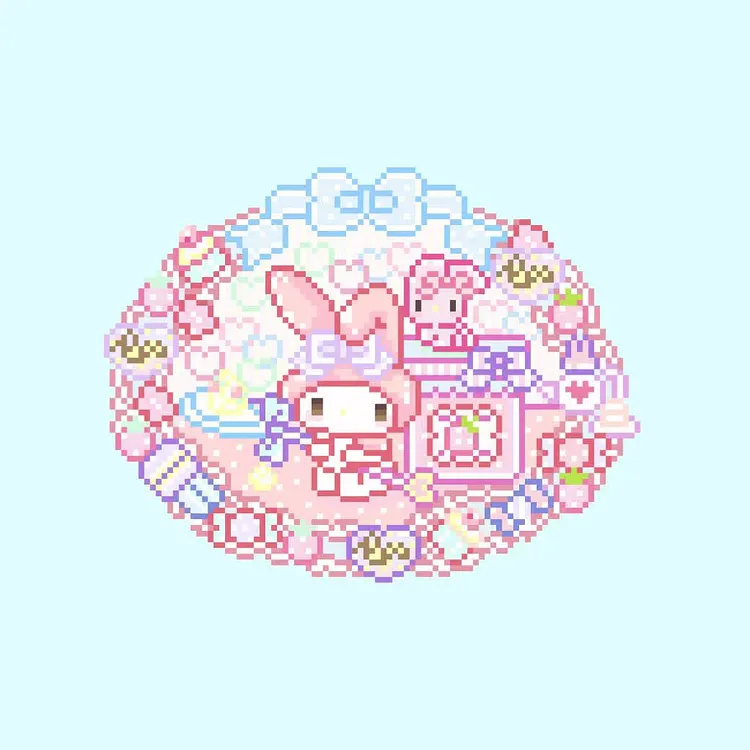 Bubble Melody Digital Pattern 