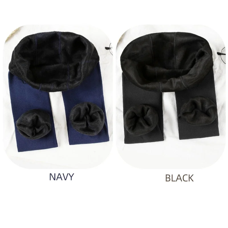 ATHVOTAR 2 Pcs Winter Warm Leggings Women Velvet Thick Leggings Push Up High Waist Skinny Thermal Leggings Women