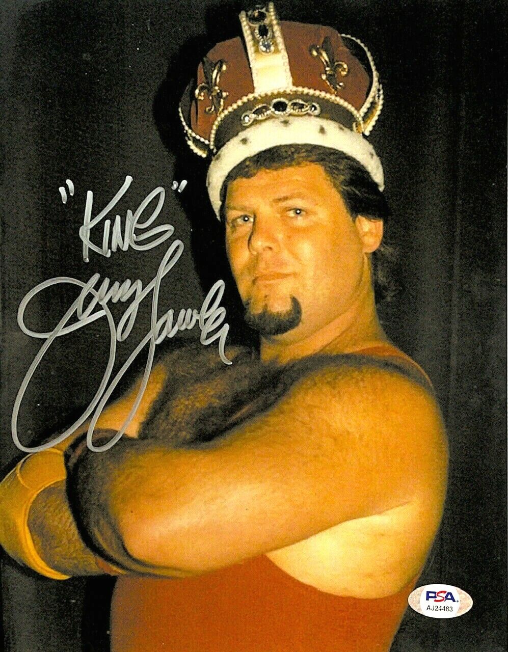 WWE JERRY THE KING LAWLER HAND SIGNED AUTOGRAPHED 8X10 Photo Poster painting WITH PSA DNA COA 2