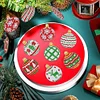 12PCS Diamond Painting Christmas Balls Keychain for Christmas Home Party Decor