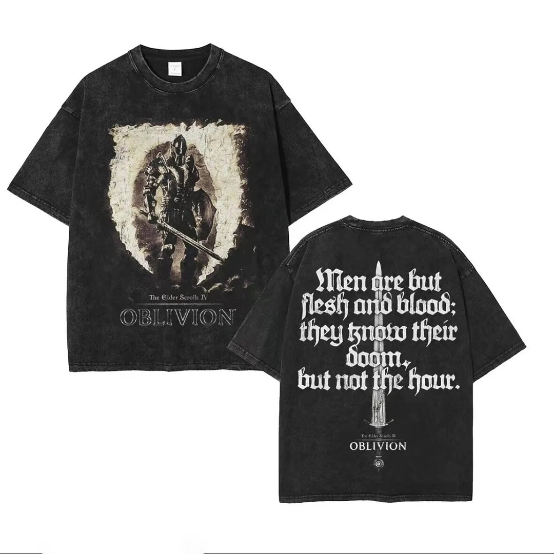 The Elder Scrolls IV: Oblivion Printed Unisex Washed T-Shirt