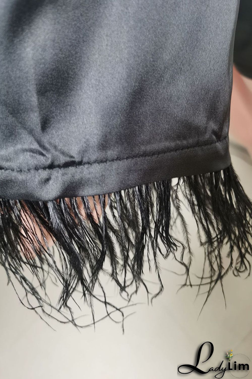 Royal Blue Casual Solid Split Joint Buckle Feathers Turndown Collar Long Sleeve Two Pieces