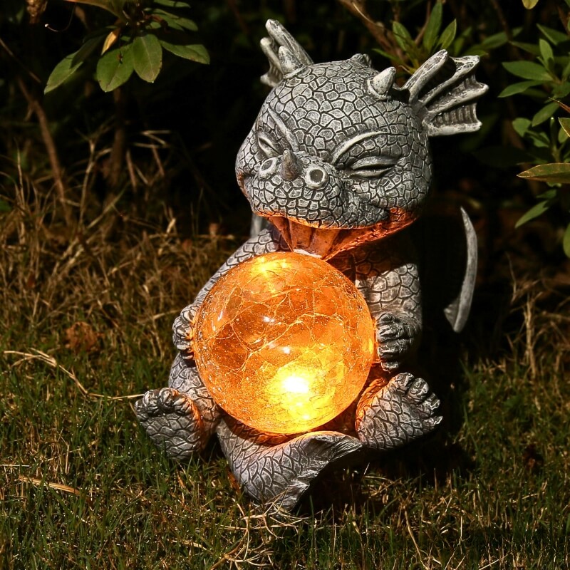 Solar Statue Dragon Light