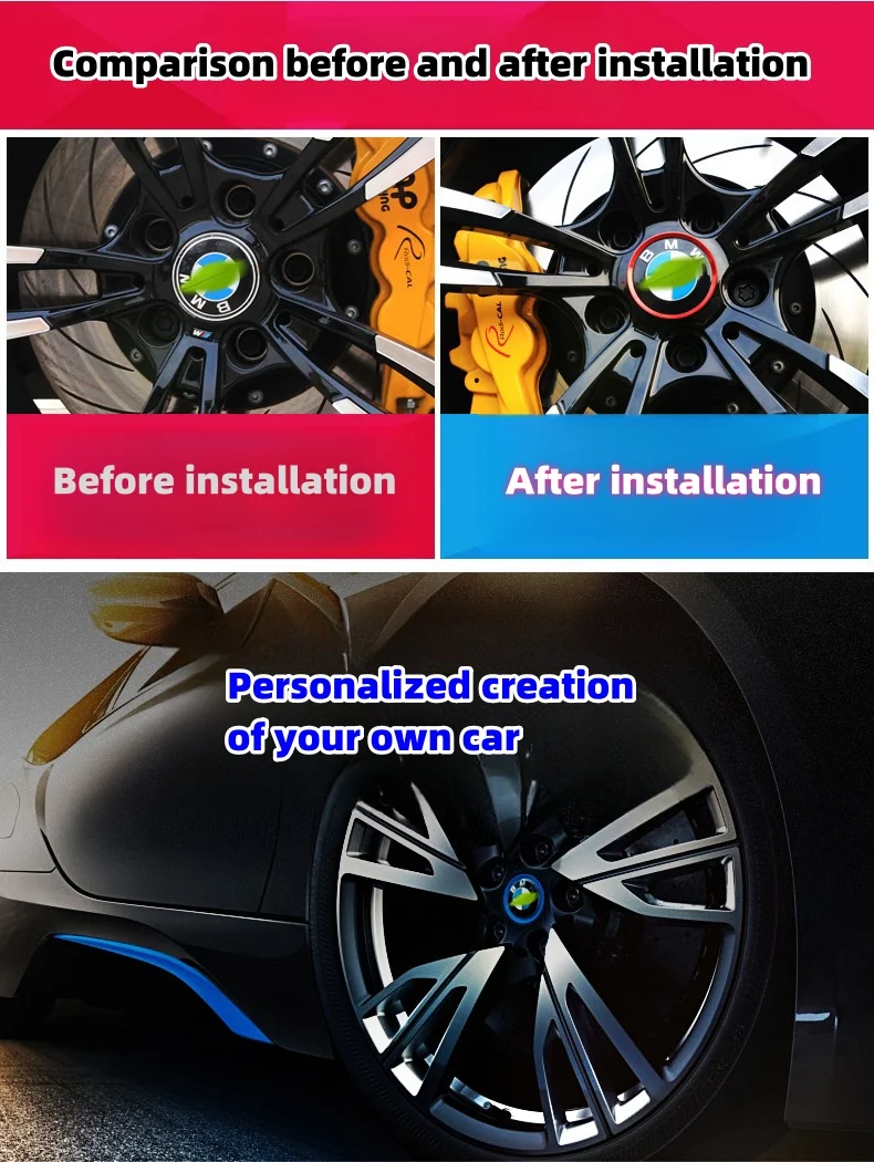 Car wheel hub metal decorative ring