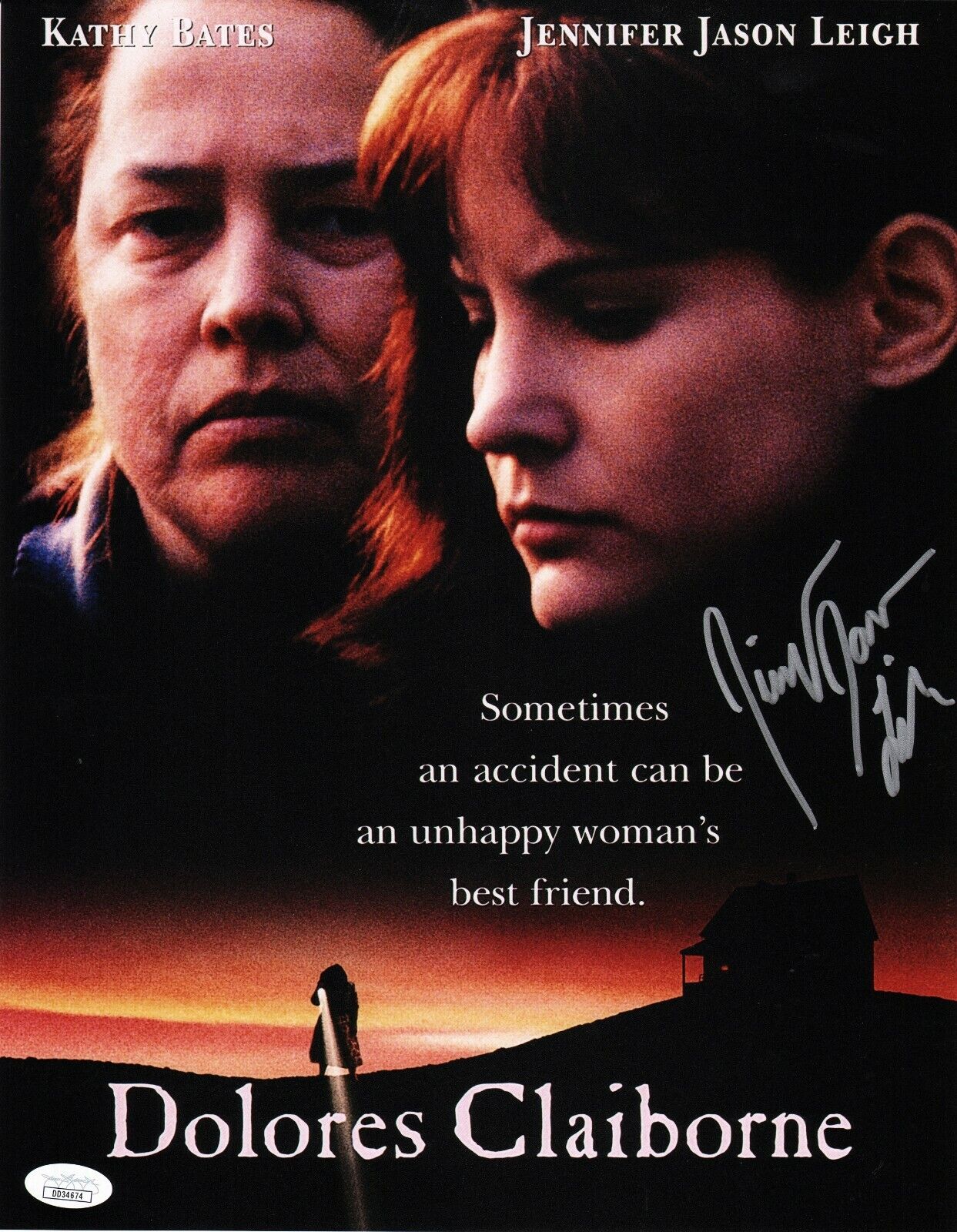 JENNIFER JASON LEIGH Authentic Hand-Signed Dolores Claiborne