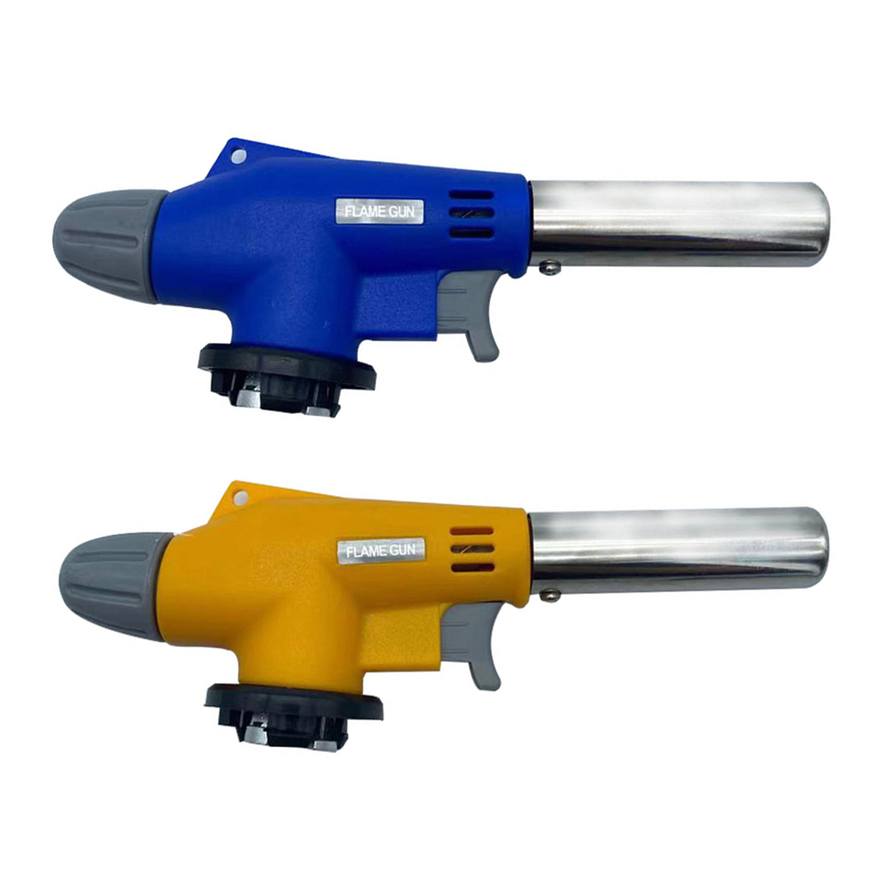 

Flame Gun BBQ Cooking Butane Burner Welding Gas Torch Flamethrower Heat Gun, Yellow, 501 Original
