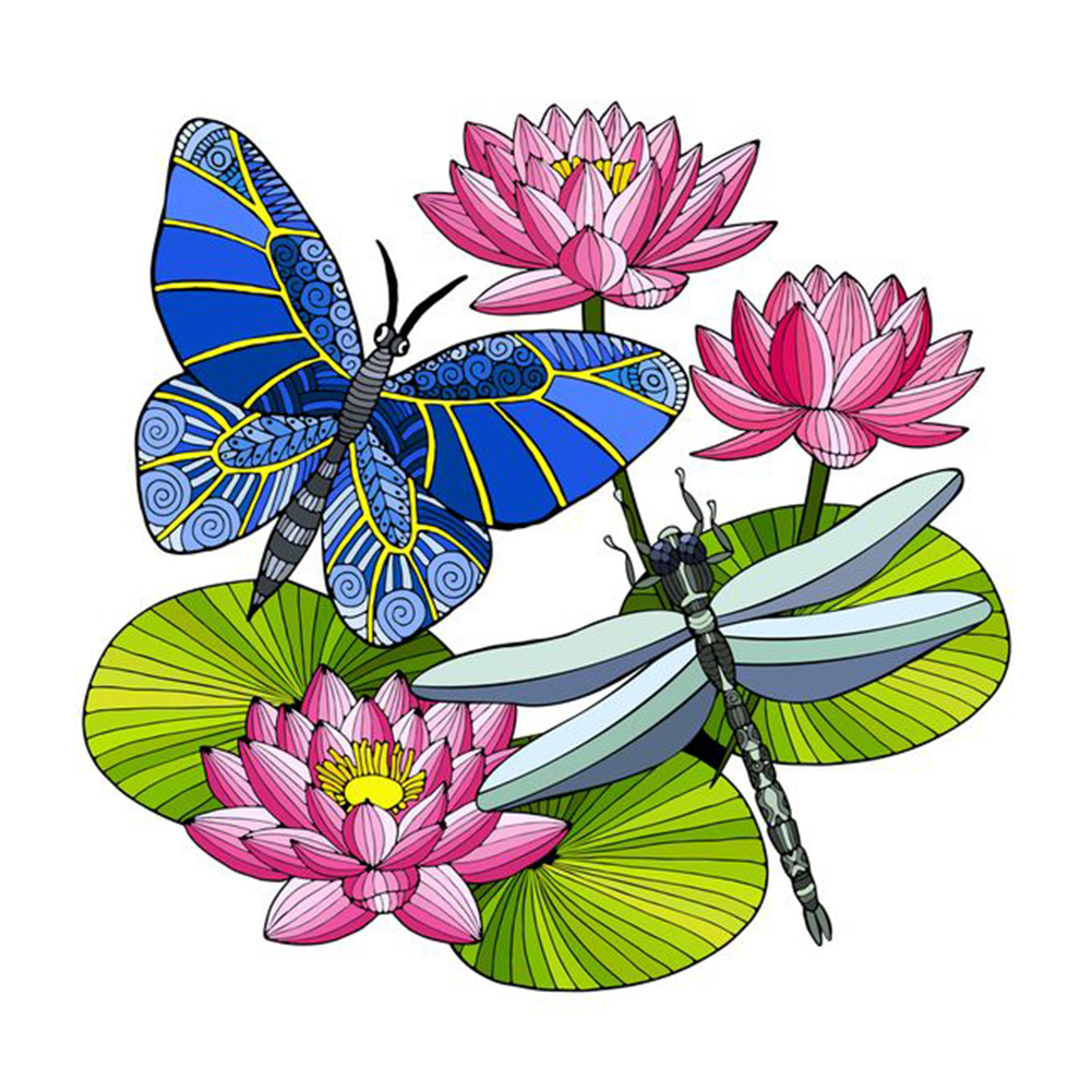 

Dragonfly Butterfly - Special Shaped Diamond Painting - 30*30CM, 501 Original