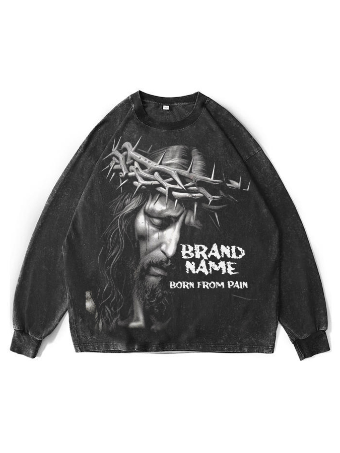 Born From Pain Washed Long Sleeve T-Shirt