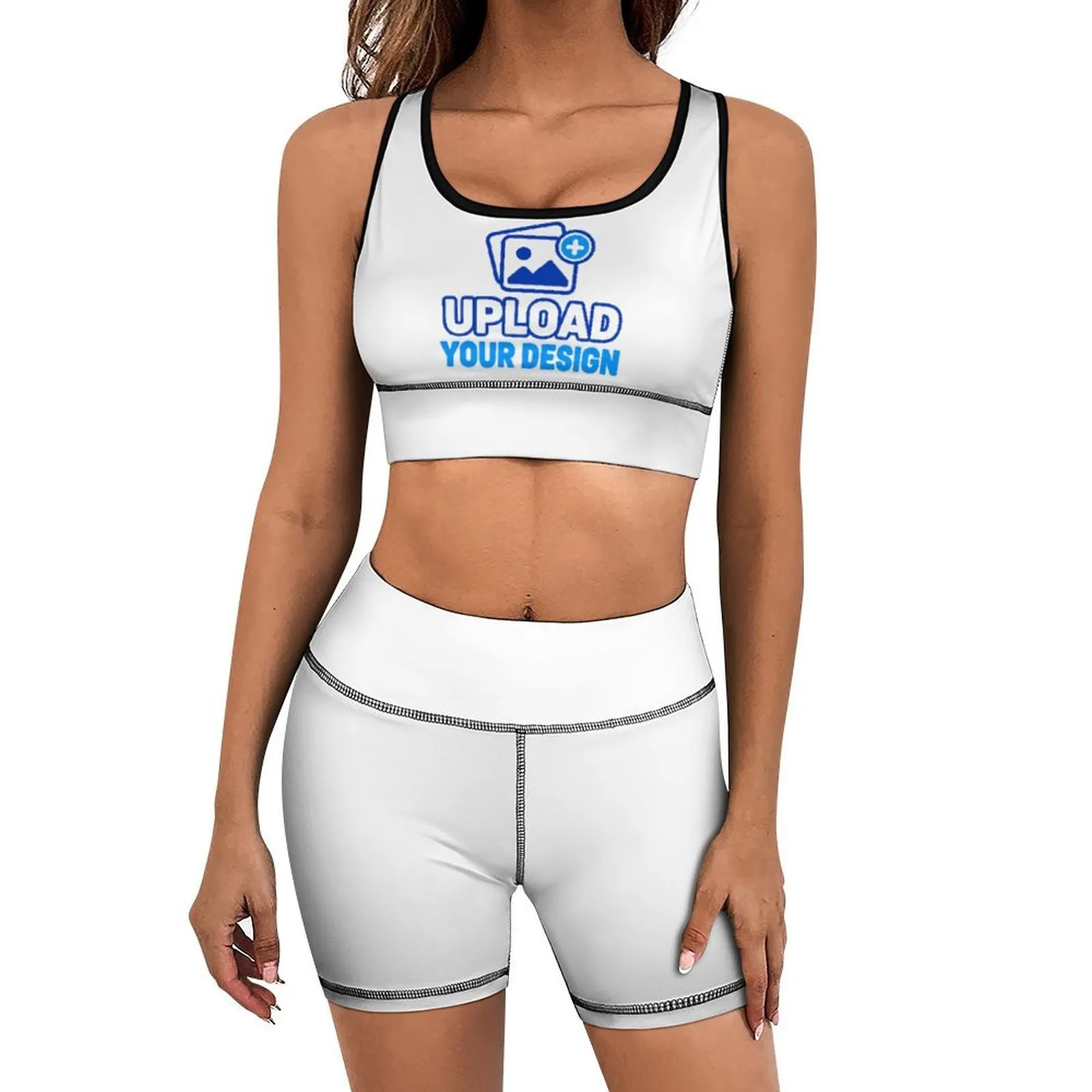 Padded Yoga Tank and Shorts Set &ndash; personalized print product image 8