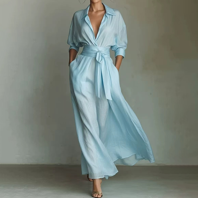 Elegant Retro French Waist Slimming Pleated Dress elevenforest
