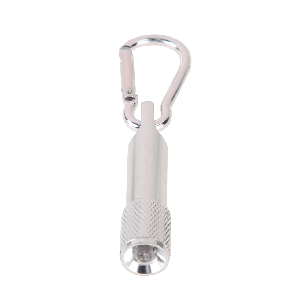 

SilverPor MiniHandy Sport LED Flash TorchCarabiner-Flash Light, 银色, 501 Original