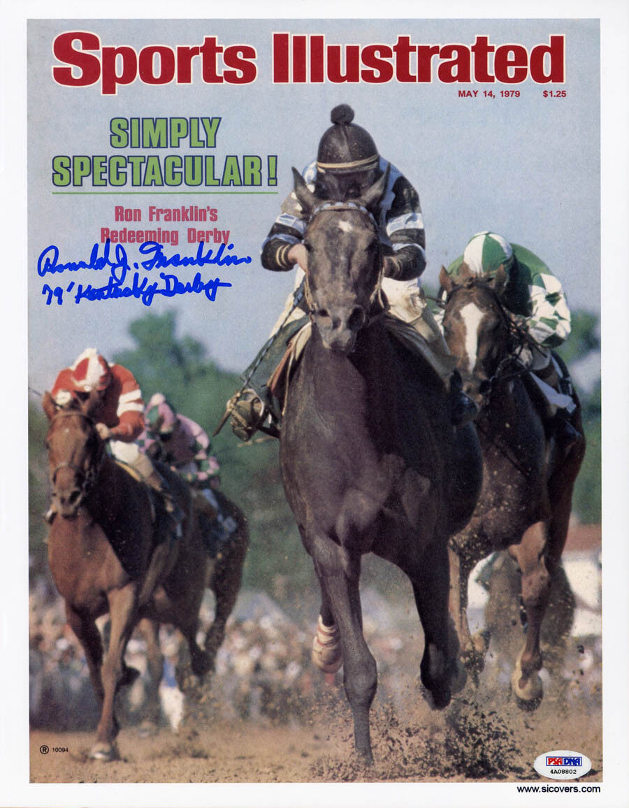 Ron Franklin SIGNED Sports Illustrated Print Kentucky Derby PSA/DNA AUTOGRAPHED