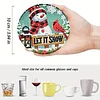8Pcs Diamond Painting Wooden Christmas Coaster Diamond Art Kit w/ Holder No-Slip Decor