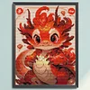 Dragon - 14CT Stamped Cross Stitch 32*43cm/12.6*16.93in